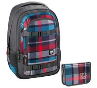 Woody Grey - All Out HAMA Selby Rucksack Schulrucksack-Set 2tlg. mit Federmappe