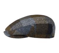 Wool Check Driver Flatcap by Balmoral blau-oliv S (54-55 cm)