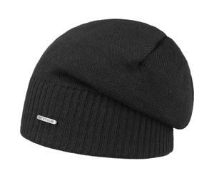 Wool Oversize Beanie by Stetson schwarz One Size