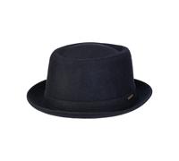 Wool Pork Pie Wollhut by Stetson Hüte 62 cm dunkelblau