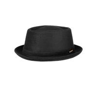 Wool Pork Pie Hut - schwarz / 62 cm