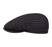 Woolen Stripe Driver Flatcap by Stetson dunkelblau 57 cm