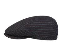 Woolen Stripe Driver Flatcap by Stetson dunkelblau 58 cm