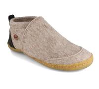 WoolFit Hausschuhe 'Taiga' mit Naturgummisohle, 100% Wolle Beige 37
