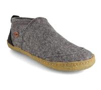 WoolFit Hausschuhe 'Taiga' mit Naturgummisohle, 100% Wolle Hellgrau 39