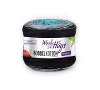Bobbel Cotton von Woolly Hugs, Grau/Türkis, aus Baumwolle