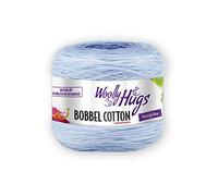 Woolly Hugs BOBBEL COTTON 29 - weiß/bleu/blau