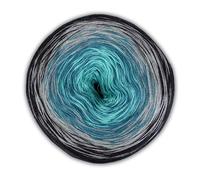 Bobbel Cotton von Woolly Hugs, Grau/Türkis, aus Baumwolle