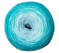 Bobbel Cotton von Woolly Hugs, Smaragd/Türkis/Hellblau, aus Baumwolle