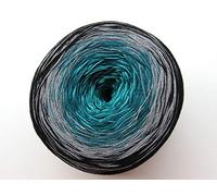 Woolly Hugs Bobbel Cotton Nr 6 Petrol-Schwarz