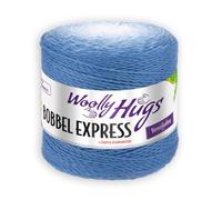 Woolly Hugs Bobbel Express 200g/400m, 4-Farben-Kombination (natur/blau)