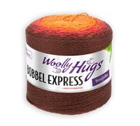 Woolly Hugs Bobbel Express 200g/400m, 4-Farben-Kombination (orange/bordeaux)