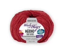 Woolly Hugs MERINO SILK SOCKS 100g/420m (rot)