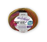 Woolly Hugs Paint Socks 100g 213 - terra/khaki/lila