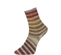 Woolly Hugs Paint Socks von Veronika Hug,4-fädig,100g/420 m,75% Schurwolle/25% Polyamid,2 identische Socken stricken, (202 GELB GRAU)