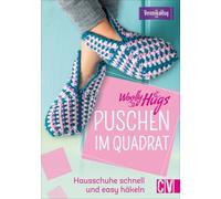 Veronika Hug – Woolly Hugs Puschen im Quadrat – Häkeln: Hausschuhe schnell und easy