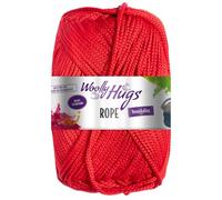 Woolly Hugs ROPE 200 g vielseitiges und ideales Taschengarn 140 m, Farbe:030 - rot
