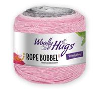PRO LANA Rope Bobbel Color - Woolly Hugs - Farbe: Grau/Rosa (107) - 250 g/ca. 210 m Wolle