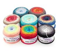 Bobbel Cotton von Woolly Hugs, Schwarz/Grau, aus Baumwolle