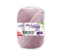 Woolly Hugs Year Socks Fb. 01 JAN, 100g Sockenwolle mit dezentem Degradé Farbverlauf