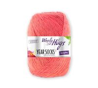 Woolly Hugs Year Socks 100 g - Sockenwolle/Dochtgarn mit Degradé-Farbverlauf, Perfekt für Double-Face Stricken, Strickgarn für Socken, Schals & Accessoires (10 | Oktober)