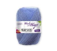 Woolly Hugs Year Socks Fb. 07 JUL, 100g Sockenwolle mit dezentem Degradé Farbverlauf