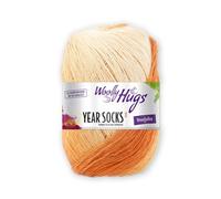 Woolly Hugs Year Socks Fb. 09 SEP, 100g Sockenwolle mit dezentem Degradé Farbverlauf