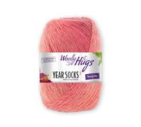 Woolly Hugs Year Socks Fb. 10 OKT, 100g Sockenwolle mit dezentem Degradé Farbverlauf