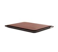Woolnut Leder Folio Zipper Sleeve Case Hülle Tasche für MacBook Pro 13/14 Zoll - Cognac Braun