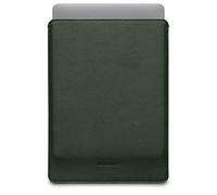WOOLNUT Schutzhülle für MacBook Pro 14 - Laden in der Hülle - Vollnarbenleder, Innenseite aus Wollfilz - perfekte Passform - skandinavisches Design, kompatibel mit Apple MacBook Pro 14 Zoll - Grün