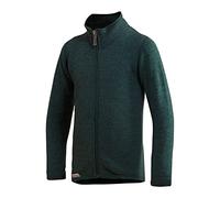 Woolpower Kids Full Zip Jacket 400 - Merino-Jacke forest green 110/116