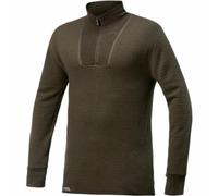 Woolpower Rollkragenpullover Zip Turtleneck 400 mit Reißverschluss Pine Green 3XL Herren