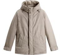 Woolrich - Heren Wool Silk Short Parka Beige - Größe L - beige