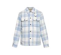 Woolrich - Plaid Logo Jacket With Structured Collar - Größe L - weiß