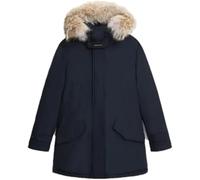 Woolrich Polar Parka in Ramar mit hohem Kragen und Pelzbesatz, Melton Blau, blau, XL