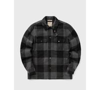 Woolrich Alaskan Melton Wool Shirt Jacket Charcoal Buffalo Grau M