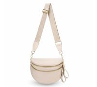 WOOMADA Karierte Crossbody-Tasche Bauchtasche für Damen, Bauchtasche karierte Geldbörse, Gürteltasche mit Schultergurt, Beige, 12.2x5.5x8.5 inches, 1 Stück
