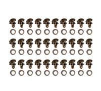 WOONEKY 30 Stück Stiefelhaken-Schnürsenkelschnallen: Stiefelhaken für die Reparatur von Camping-, und Kletterschuhen - Sicherheitsset mit Schnürsenkelschnallen aus Messing