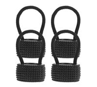 WOONEKY 4 Stück Pferdeschwanz Haargummis aus Flexiblem Kunststoff Elastische Haarspangen für Dünnes Haar Modische Haar Accessoires für Damen und Teenager Schonend und Formstabil für Alltag und Sport