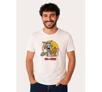 WOOOP Shirt "Tom and Jerry Thumbs Up" in Weiß - Größe S | Herren Plussize