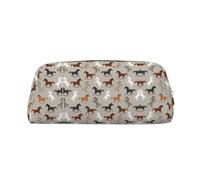 WOPQS Federmäppchen mit niedlichem Pferde-Motiv, multifunktionales Federmäppchen, gold, Einheitsgröße, Taschen-Organizer