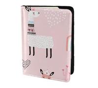 WOPQS Lama, Reisepasshülle, 14 cm, Reisezubehör, Dokumentenabdeckung, blockierender Organizer