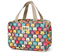 wordmouk Kulturbeutel Tragbare Kosmetiktaschen für Handtasche Groß, Kulturtasche für Damen Frauen Wasserdicht Reise Make-up Organizer Tasche Reisenthel Toiletbag zum Aufhängen Waschbeutel