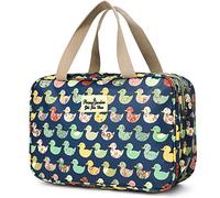 wordmouk Kulturbeutel Tragbare Kosmetiktaschen für Handtasche Groß, Kulturtasche für Damen Frauen Wasserdicht Reise Make-up Organizer Tasche Reisenthel Toiletbag zum Aufhängen Waschbeutel