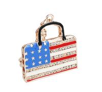 Worgeous Amerikanische Flagge Anhänger Langlebiges Schlüsselband