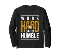 Work Hard Inspirational Quotes Design Tee Shirt, Cool Quotes Langarmshirt