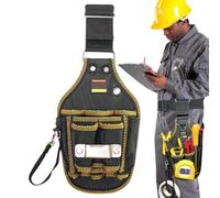 Work Pouch for Men, Construction Tool Belt Hip Pouch for Carpenters, Utility Hardware Bags, Hiking Waist Pack, Quick-Release Design for HVAC Technicians, 5.75x13.7 inches