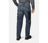 Workerjeans HERO BY JOHN MEDOOX "CALGARY Denim Pro Workwear Arbeits-Cargojeans", Herren, Gr. 54, Länge 32, blau (indigo vintage), Denim/Jeans, 99% Baumwolle, 1% Elasthan, regular fit lang, Jeans Worke