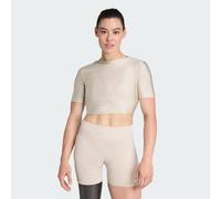 Workout Essentials T-Shirt Glanz Beige 2XS