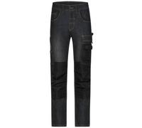 Workwear Stretch-Jeans Jeans-Hose in gerader Schnittführung mit vielen Details schwarz, Gr. 98